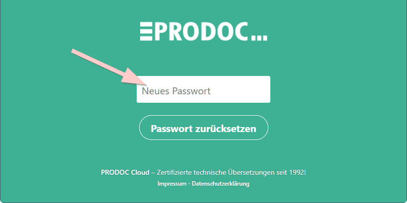 NextCloud Neues Passwort - new password