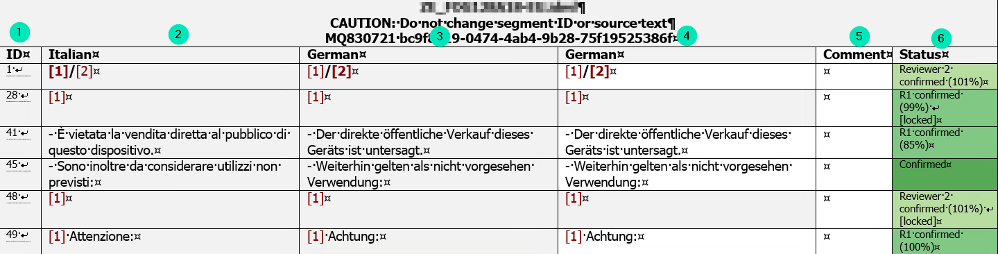 RTF-Datei für externes Korrekturlesen